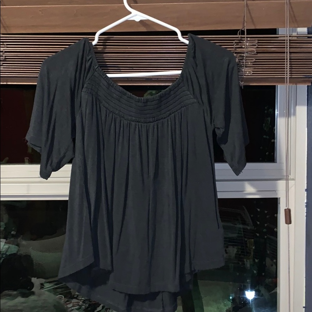 Dark gray blouse